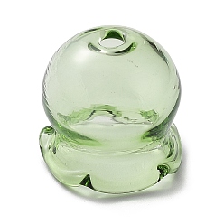 Светло-зеленый Конус из стеклянных бусин в виде медузы, для изготовления колокольчиков, светло-зеленый, 16x15x15.5 мм, отверстие : 2.3 мм