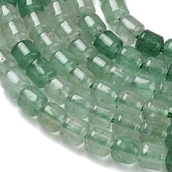 Quartz Fraise Brins de perles de quartz vert naturel, baril, 4.5~5x4.5mm, Trou: 1mm, Environ 91~93 pcs/chapelet, 14.57~14.76'' (37~37.5 cm)