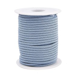 Небесно-голубой Нейлоновые нити, Миланские шнуры / витые шнуры, голубой, 3 мм, около 21.87 ярдов (20 м) / рулон