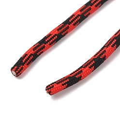 Rot Polycotton-Geflechtschnur mit Innenkern, Runde, für Schnürsenkel, Schlüsselanhänger, Herstellung von Seilarmbändern, rot, 5 mm, ca. 90~100 Meter/Bündel