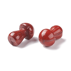 Красный Камень Натуральный красный камень гуаша яшма, инструмент для массажа со скребком гуа ша, для спа расслабляющий медитационный массаж, грибовидный, 36.5~37.5x21.5~22.5 мм
