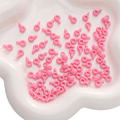 Фламинго 20шт. акриловые трубчатые держатели, фламинго, 9x4 мм, отверстие : 2 мм