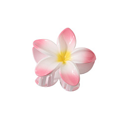 Pink Azalea Заколка для волос в виде яйцеобразного цветка для женщин в отпускном стиле, полуприческа с заколкой в виде акулы и повязкой на голову