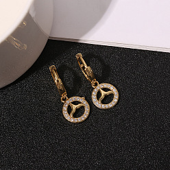 Zircon-studded beard Vintage Cross Diamond Earrings for Men and Women - Fashionable Retro Ear Jewelry