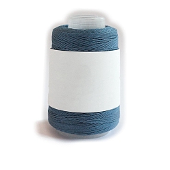 Steel Blue 280M Size 40 100% Cotton Crochet Threads, Embroidery Thread, Mercerized Cotton Yarn for Lace Hand Knitting, Steel Blue, 0.05mm
