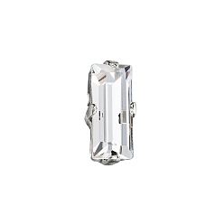 00030 Crystal Пришивные чашки preciosa® maxima crystal, многожильных ссылки, чешский хрусталь, с настройками латуни, 719 39 090 багет, серебряные, 00030 кристалл, 7x3 мм