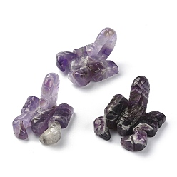 Amethyst Natural Amethyst Carved Healing Scorpion Figurines, Reiki Stones Statues for Energy Balancing Meditation Therapy, 45~48x34~44x30~37mm