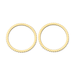 Real 24K Gold Plated Brass Linking Rings, Lead Free & Cadmium Free, Round Ring, Real 24K Gold Plated, 30x0.5mm, Inner Diameter: 26mm