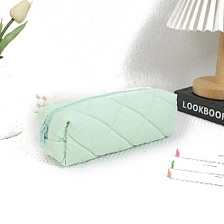 Светло-зеленый Прямоугольный полиэстеровый чехол для ручки, ящики для хранения канцелярских принадлежностей для ручек, карандаши, светло-зеленый, 200x70x70 мм