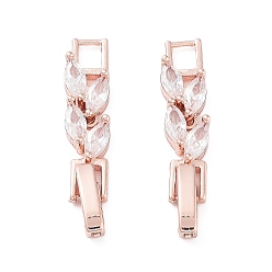 Розовое Золото Латунь раз по сравнению с застежками, с кубического циркония, колье и браслет с застежкой-удлинителем, розовое золото , 31 мм