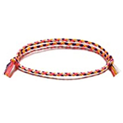 24# Bracelet tressé fait main coloré avec boucle de sécurité simple et à la mode