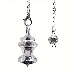 Платина Маятники для биолокации из сплава, конус, платина, 180 мм