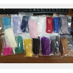 Mixed Color 16m 16 Colors Nonelastic Lace Trim, Polyester Ribbon for Jewelry Making, Mixed Color, 1yard/color