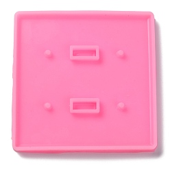 Flamingo Rectangle Socket Panel Silicone Mould, Resin Casting Molds, For UV Resin, Epoxy Resin Craft Making, Flamingo, 120x120x10mm, Hole: 4mm