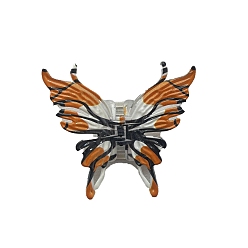 Оранжевый Пластиковые заколки для волос с когтями бабочки, аксессуары для волос для женщин и девочек, оранжевые, 100 мм