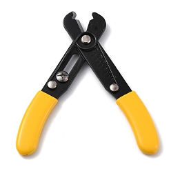 Gold 45# Steel Pliers, Quick Link Connector & Remover Tool, for Opening and Clamping Unwelded Link Chain, with Plastic Handle Cover, Gold, 11.5x11x1.2cm