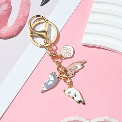 Золотой Брелок из эмалевого сплава, с железной фурнитурой, золотые, 9.3 см