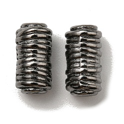 Bronze Perles en alliage de style tibétain, sans plomb et sans cadmium, couleur gris anthracite,  largeur de 6 mm, Longueur 11mm, Trou: 2.5mm
