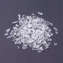 Quartz Crystal Natural Crystal Beads, No Hole/Undrilled, Chips, 6~12x4~6mm, about 50g/bag