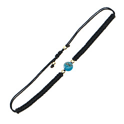 B-B200017P Natural Gemstone Yoga Bracelet Ethnic Style Turquoise Men Women Beaded Handmade Jewelry