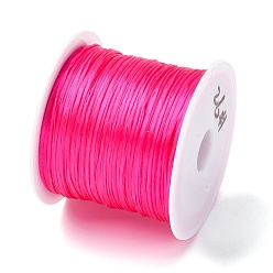 Светло-Вишневый 50 ярдов плоской эластичной кристаллической струны, эластичная нить для бисера, для изготовления эластичного браслета, светло-вишневый, 0.8 мм