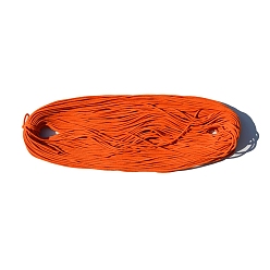 Dark Orange 100M Braided Round Cotton Cords, for Crafts Packaging, Dark Orange, 3mm, about 109.36 Yards(100m)/Bundle