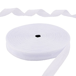 Белый Хлопок лента, с клеем, для пошива одежды поделки кружево, белые, 24 мм, Около 50 ярдов / рулон