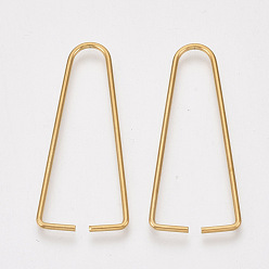 Golden 304 Stainless Steel Triangle Rings, Buckle Clasps, For Webbing, Strapping Bags, Garment Accessories Findings, Triangle Clasps, Golden, 40x17.5x1mm, Hole: 37.5x15mm