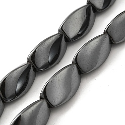 Non-magnetic Hematite Non-Magnetic Synthetic Hematite Beads Strands, Twist, 20~21x11.5~12x11mm, Hole: 1.8mm, about 20pcs/strand, 16.02''(40.7cm)
