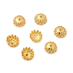 Золотой Железный шарик крышки, золотые, 8x4 мм