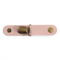 Pink Imitation Leather Hat Clips for, Multifunctional Duckbill Hat Clip for Travel Bag Backpack Luggage, Pink, 120x25mm