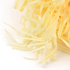 Yellow Raffia Crinkle Cut Paper Shred Filler, for Gift Wrapping & Easter Basket Filling, Yellow, 26x0.25~0.26cm