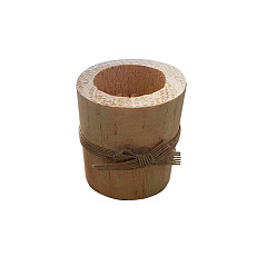 large candle holder Wooden crafts creative decoration wedding paper towel ring candle holder log wood pile home decoration succulent decoration