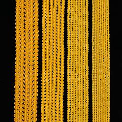 Золотистый Прозрачные стеклянные бусины, граненые, матовые, рондель, золотые, 2.9~3.3 мм, отверстие : 1 мм, около 135~140 шт / нитка, 32~34 см