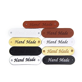 Овальные этикетки с надписью из искусственной кожи ручной работы, для джинсов своими руками, , обуви, аксессуары для шляп