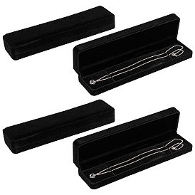 Бархат ожерелье коробки, шкатулки, прямоугольные