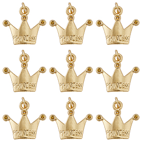20 подвески из сплава шт., долговечный, с целью перехода в кольце, корона со словом принцессы