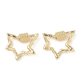 Латунные подвески с карабином, без кадмия, без никеля и без свинца, звезда