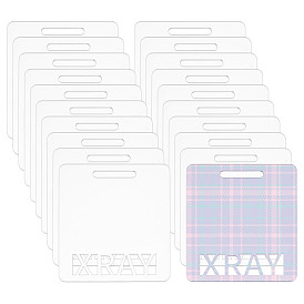 Прозрачный акриловый бейдж медсестры, прямоугольные