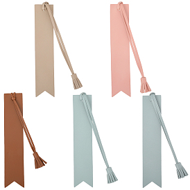 5 шт. 5 цвета закладка из искусственной кожи с кисточкой