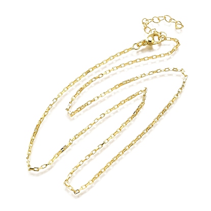 Ожерелья с цепочкой из латуни, без свинца и без кадмия, долговечный, стойки покрытие