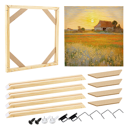 Деревянная рама для масляной живописи, квадратный