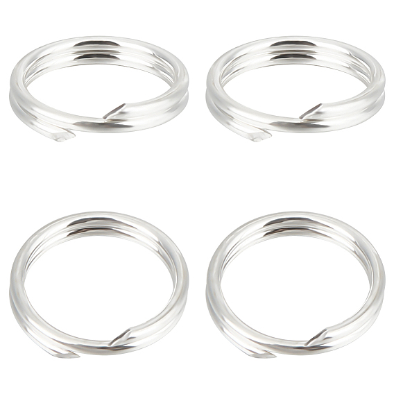 20 шт. 925 серебряные двойные соединительные кольца, разрезные кольца
