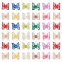 3D Resin Cabochons, with Glitter Powder, Butterfly