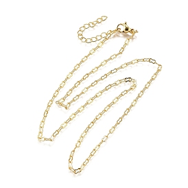 Ожерелья из латунной цепочки с арахисовым звеном, без свинца и без кадмия, долговечный, стойки покрытие