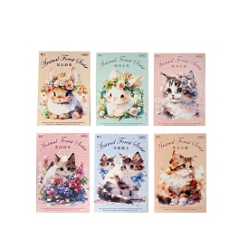 10Pcs 10 Styles Waterproof PET Stickers Set, Decorative Stickers, Animal Forest Series