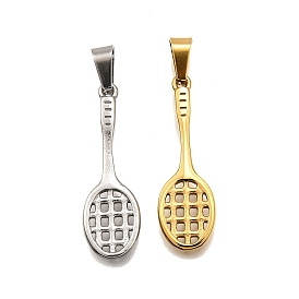 304 подвески из нержавеющей стали, ракетка очарование, вакуумное покрытие pvd