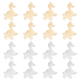 16шт. 2 цвет 201 подвески из нержавеющей стали, утка