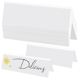 Acrylic Dry Erase Reusable Name Tent Cards, Table Name Plate