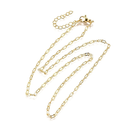 Ожерелья из латунной цепочки с арахисовым звеном, без свинца и без кадмия, долговечный, стойки покрытие